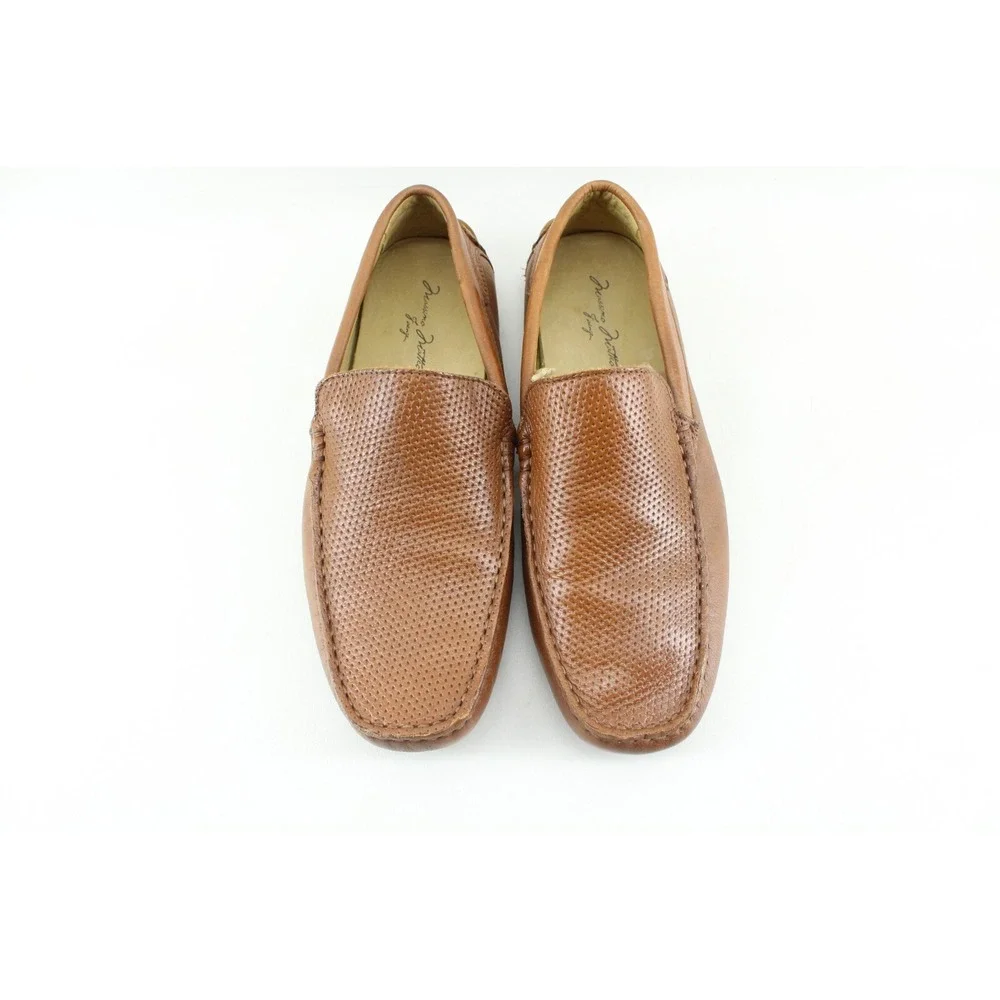 MASSIMO MATTEO SHOES 8 M‎ LIGHT BROWN LEATHER DRIVING LOAFERS MOCCASINS BRAZIL